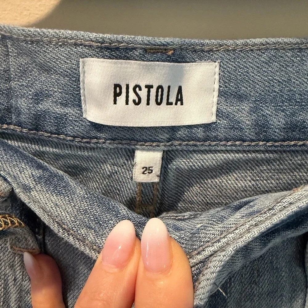 Best Selling Pistola Ruby High Rise Wide Leg Jean Size 25 Women's Kona Wash - Picture 10 of 10